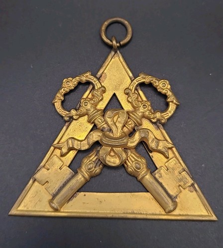 Antique brass masonic - antique,
