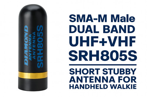 Sma male dual - male, uhf+vhf