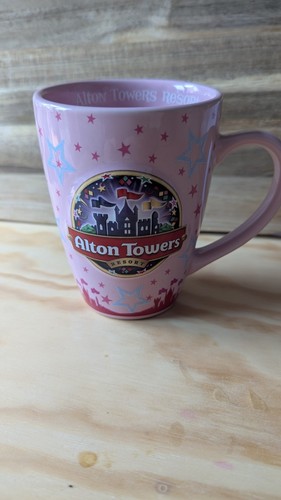 Alton towers resort mug pink - towers,
