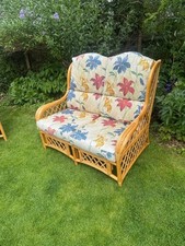 Cane Sofa Settee Bamboo Wicker Conservatory