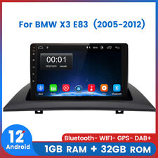 DAB+ Radio For BMW X3 E83 2004-2012 Android12.0 GPS Sat Navi Car Stereo WIFI SWC