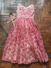 Vintage Ladies 1950s American Lined Prom Dress Small