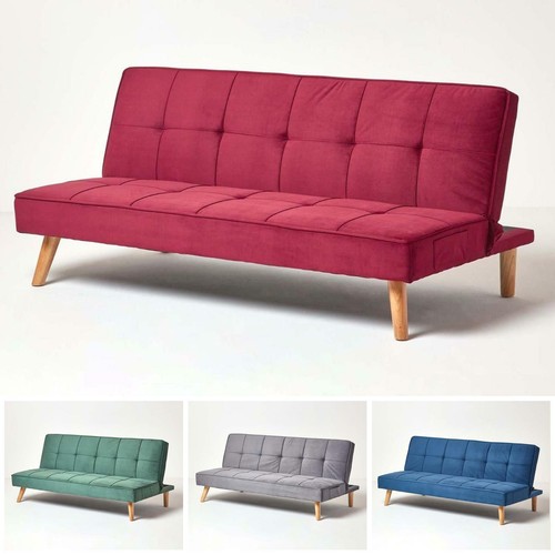 Velvet sofa bed - bed, 3