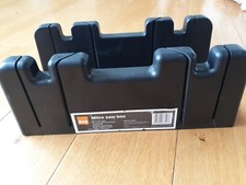 B&Q Black Mitre Box guide for Saw, 45 & 90 degrees, 327 x 105mm width 100mm high