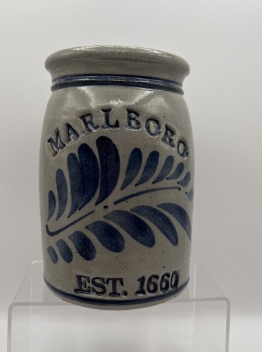 Vtg salt glazed pottery crock