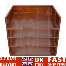 New Tray A4 Paper Document Storage Box 1-4 PCS Wooden Desk Tabletop Storage Tray
