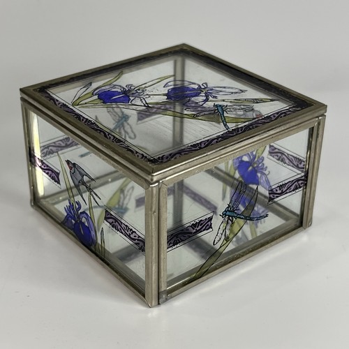 Vintage stained glass trinket - vintage,