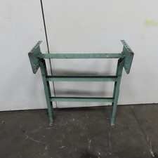 30" Wide Gravity Roller Conveyor Lift Gate H-Frame Leg Adjustable Height Incline