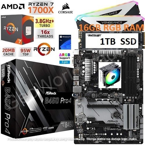 Amd ryzen 1700x - +, rgb