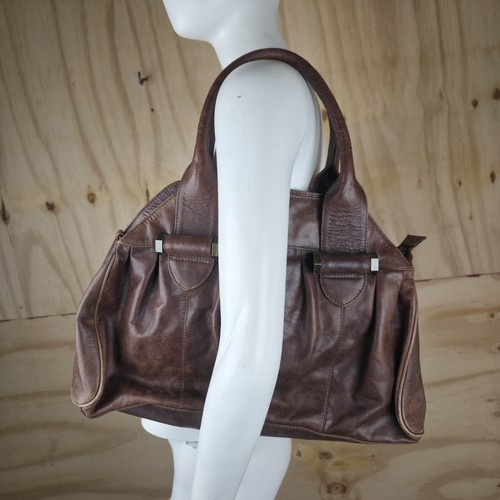 Brown faux leather - faux,