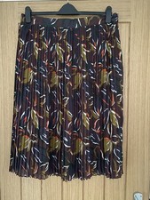 Damart Brown Pleated Chiffon