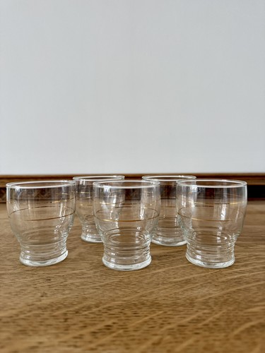 Five small vintage glass - small,