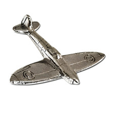 Spitfire Pewter Pin Badge WWII RAF Combat Aircraft Plane Brooch Lapel Pin Coat