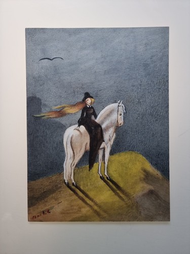Oil painting animal horse - painting,