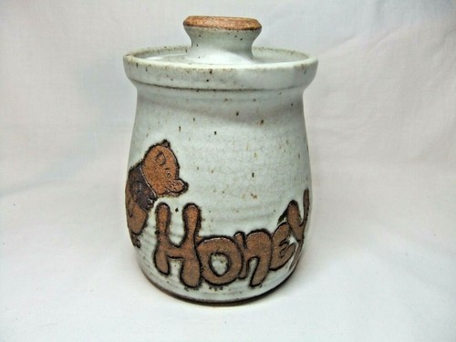 Sun shine lidded jar - honey, pot