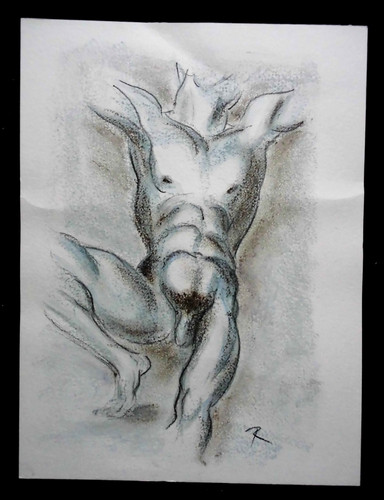 Original male nude - male,