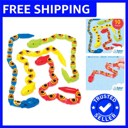 Assorted jointed wiggly snakes - assorted,