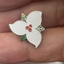Ontario State/Provence Flower Trillium Symbol Souvenir Enamel Pin Badge