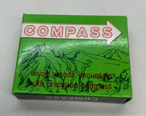 Vintage 1980s pocket compass - 1980s,