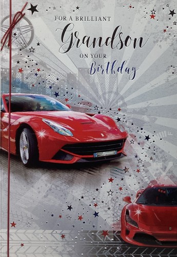 Grandson birthday card - birthday,