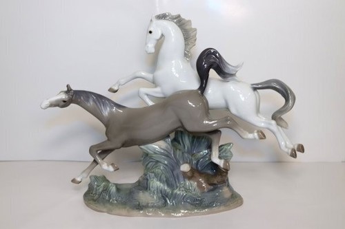 Lladro running horse two - running,