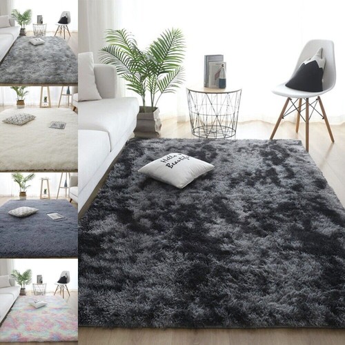 Fluffy rugs anti slip - fluffy, large