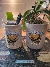 4 x BEE STICKERS Happy Bumble