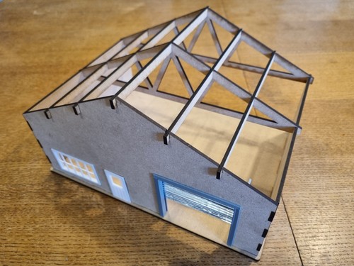 Shop garage scene flatpack - shop,