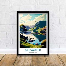 Ullswater Lake District Travel Poster Lake District