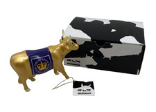 Cow Parade Golden Jubilee Cow 2002 Original Box & Tag Collectors 6007