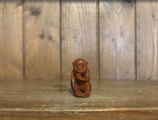 vintage wooden carved Monkey