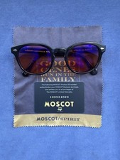 Moscot Lemtosh 52 (Black Frame) with FL-41 Migraines Lenses - No Prescription