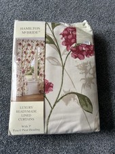 Luxury Hamilton McBride Ready Made Lined Curtains. W 90” D 54” Unopened Pack