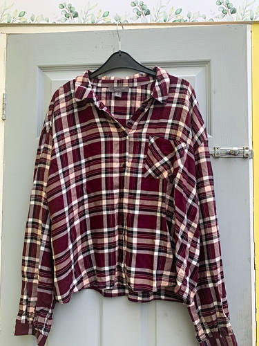 Primark womens burgundy check - primark,