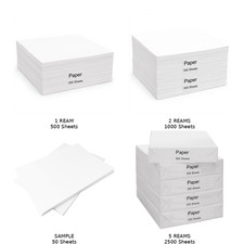A4 WHITE PAPER PRINTER COPIER 1 2 3 4 5 REAMS OF 500 SHEETS PHOTOCOPY STATIONARY