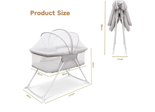 Mfslove foldable baby crib - crib, in