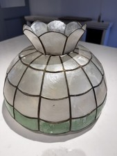 Vintage capiz shell lampshade