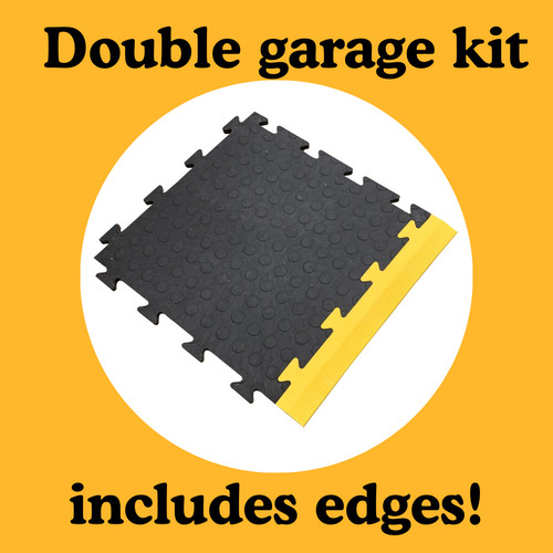 Double garage floor tiles - ,