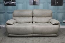 RELAX STATION LOCO, MINK SADDLE FABRIC ELECTRIC 3 SEATER SOFA