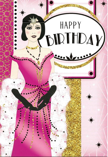 Art deco style pinks - deco,