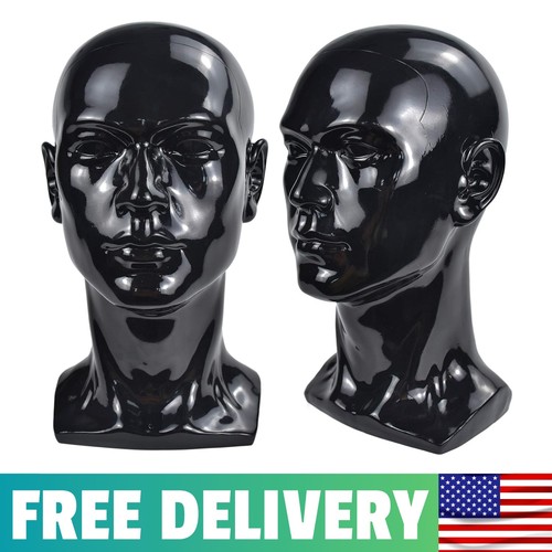 Pvc mannequin head black - pvc,