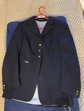 Pikeur Ladies Horse Show Dressage Jacket Dark Blue UK Size 12 with Bag 98% wool