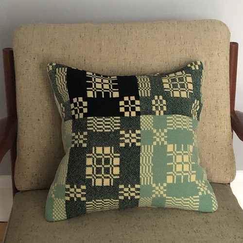 Handmade welsh wool cushion - handmade,