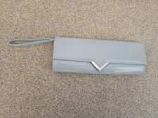 Red Herring Debenhams Light Grey Clutch Bag 30cm By 12cm