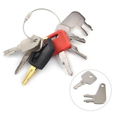 7x Ignition Keys Set for CAT Fit JCB For Bobcat For Hyster Rollers and Forklifts