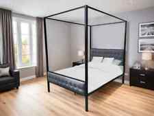 MB | Black 4 Poster Metal Bed