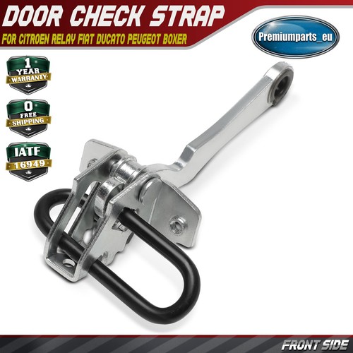 Door check strap front - door, left