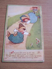 Mabel Lucie Attwell Jack & Jill Nursery Rhymes Tuck Vintage Postcard 1925
