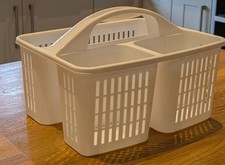 Plastic Cleaning  Kitchen Caddy Bathroom Storage Holder Handle Carrier Basket