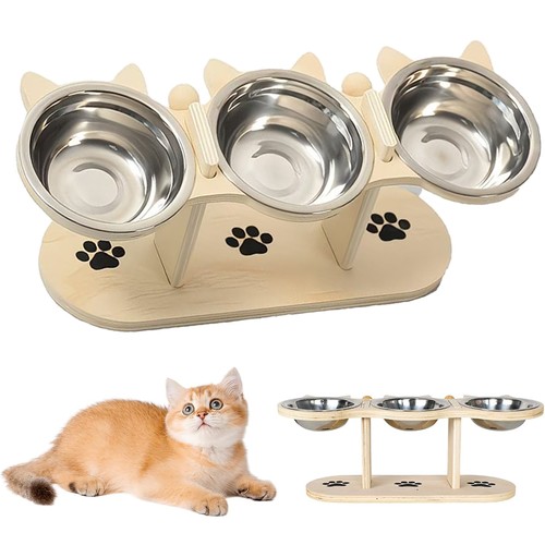 Raised cat bowl - cat,